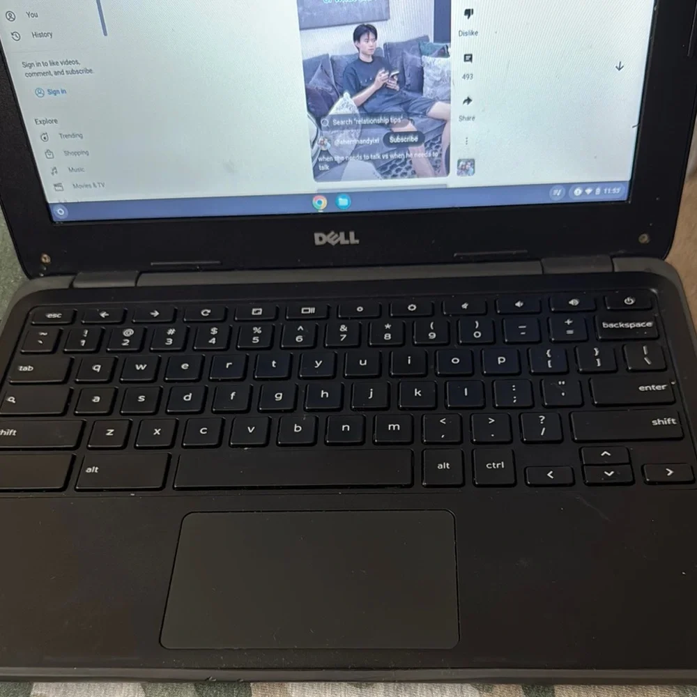 Dell Laptop with Black Finish Good condition serious buyer only